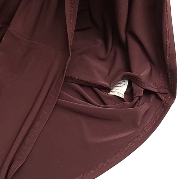 Coldwater Creek Brown 3/4 Length Sleeves Knee Length Pencil Dress Petite Sz 14P - Picture 4 of 11